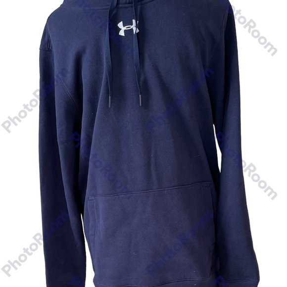 Men's Hustle Fleece Hoody, Under Armour Size-S, Collor-Blue, NWT - Picture 3 of 8